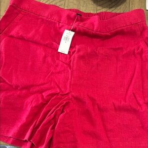 NWT - Women's Pink Linen Shorts